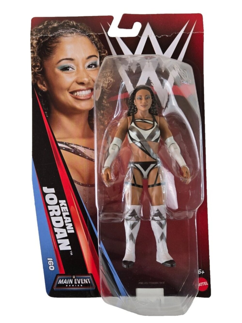 WWE Kelani Jordan 160 Action Figure 6" Main Event Series  Mattel Wrestling New